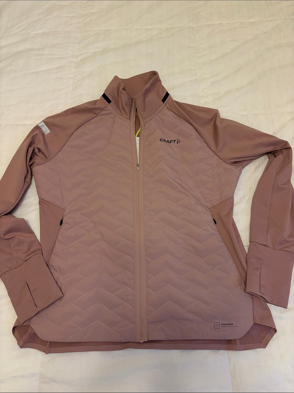 Craft Women's ADV SubZ Jacket 3 Sz L in dusty rose (charm)